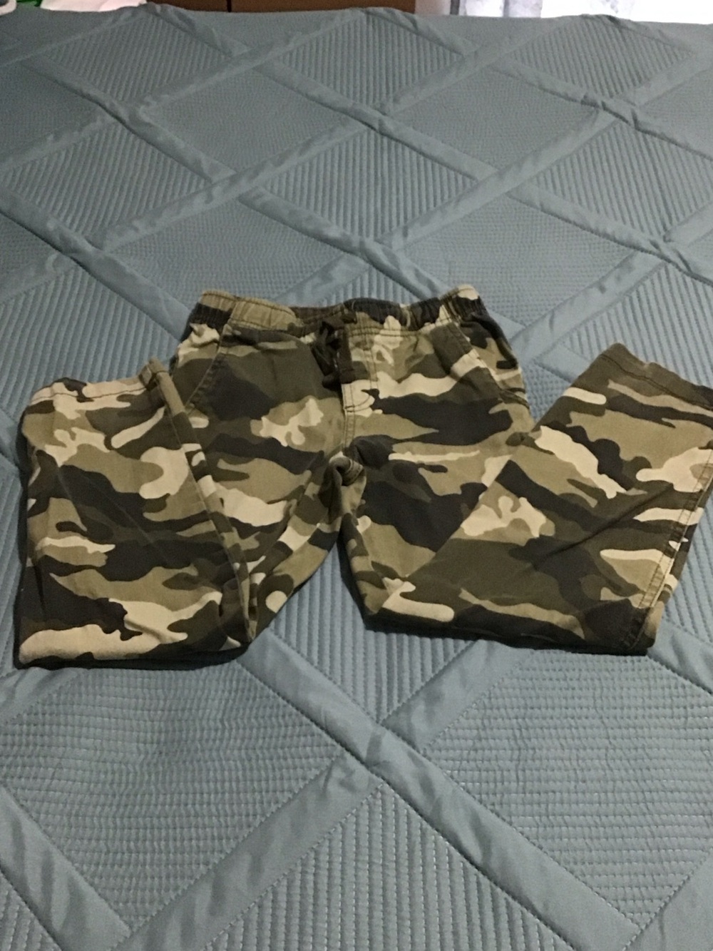 wonder nation Boys' Olive and Tan Camo  Pants